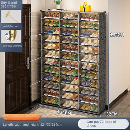 Shoe Rack Storage Shelf Shoes Entrance Hallway Furniture Cupboards Splicing Dustproof Transparent Box Organizador De Zapatos