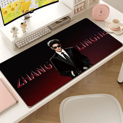 Zhang Linghe's oversized mouse pad, celebrity novel male protagonist keyboard pad, computer gaming dirt-resistant  anti-slip pad