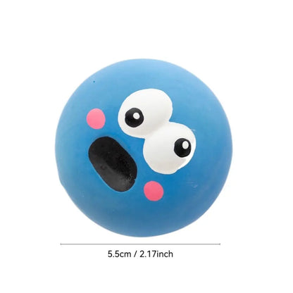 Cute Rubber Dog Squeaky Toys Creative Soft Pet Accessories Sound Squeeze Pet Bal Pet