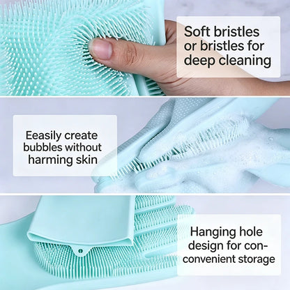 Pet Bath Glove Soft TPR Massage Grooming Mitt Dog Cat Shower Brush Hair Remover Cleaning Glove