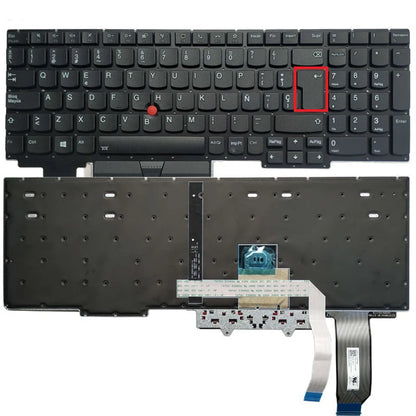 New Latin/Spanish Keyboard For Lenovo Thinkpad E15 Gen 2 3 4 (Type 20T8 20T9 20TD 20TE) Laptop LA/SP Layout With Backlight