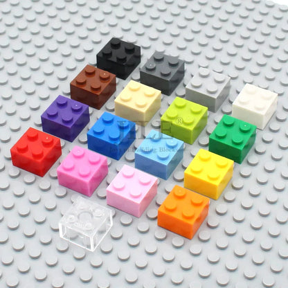 50pcs MOC Building Blocks Brick 2x2 3003 DIY Enlighten Creative Basics Classic Sets Compatible with Assembles Particles Toys