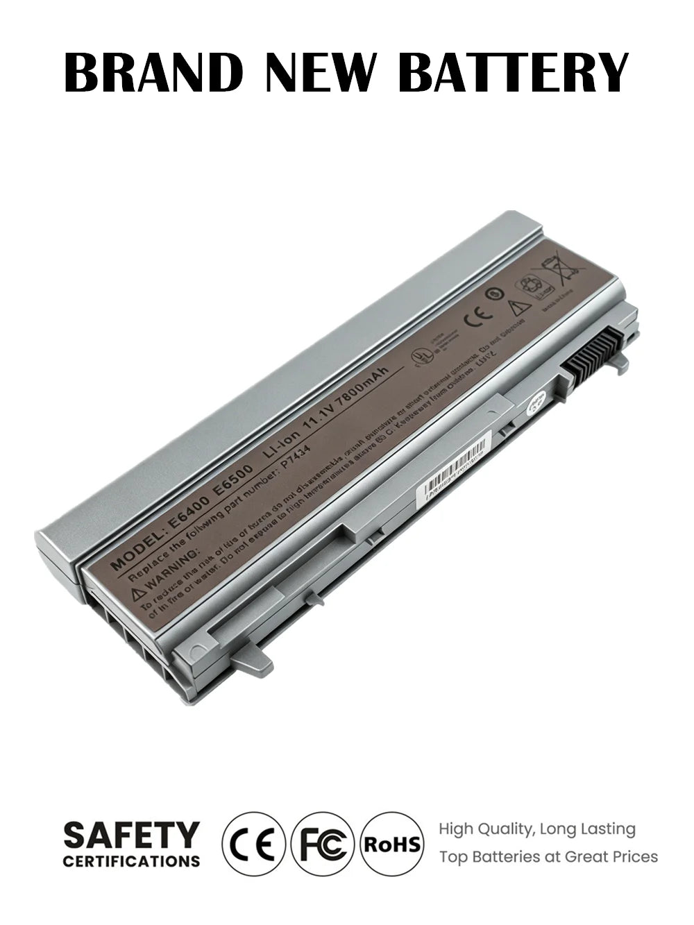 Laptop Battery For DELL Latitude E6400 E6410 E6500 E6510 4P887 C719R DFNCH FU571 KY265 KY477 NM631 PT434