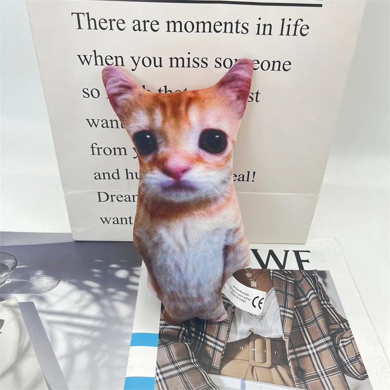 Cute El Gato Cat Plush Toys Wowwow Cat Dolls Plushies Simulation Stuffed Animals Birthday Holiday Gift Kids Collectible Toy