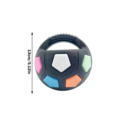 New football tennis ball shaped pet dog toys durable teething relief to accompany outdoor training squeak toys