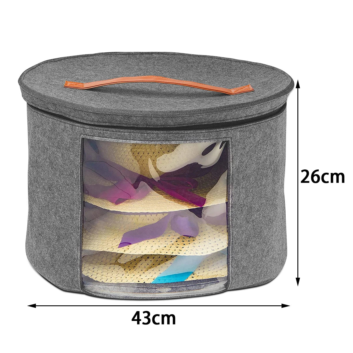 Holder Bag Felt Storage Box Dust Case Household Goods Sundries Storage Hats Bucket Clothes Organizers Large Capacity Travel Bags