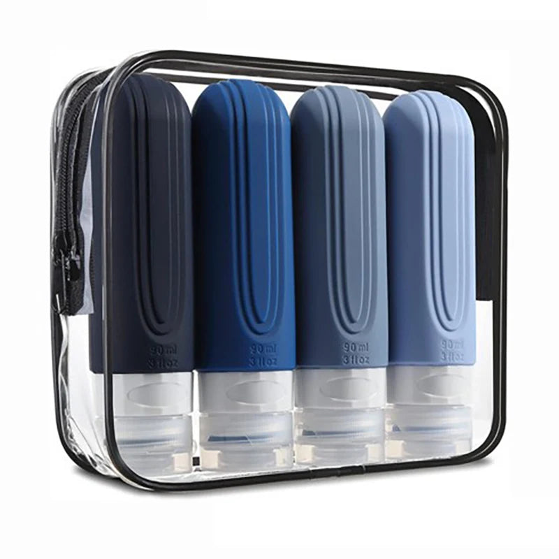 Travel Bottles for Toiletries, Tsa Approved 3oz Travel Size Containers BPA Free Leak Proof Refillable Liquid Silicone Squeezable