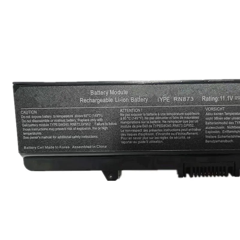 RN873 K450N 0CR693 Laptop Battery for Dell Inspiron 1525 1526 1440 1545 1546n 1440 1750 15 PP29L Vostro 500 0F972N 11.1V 56WH