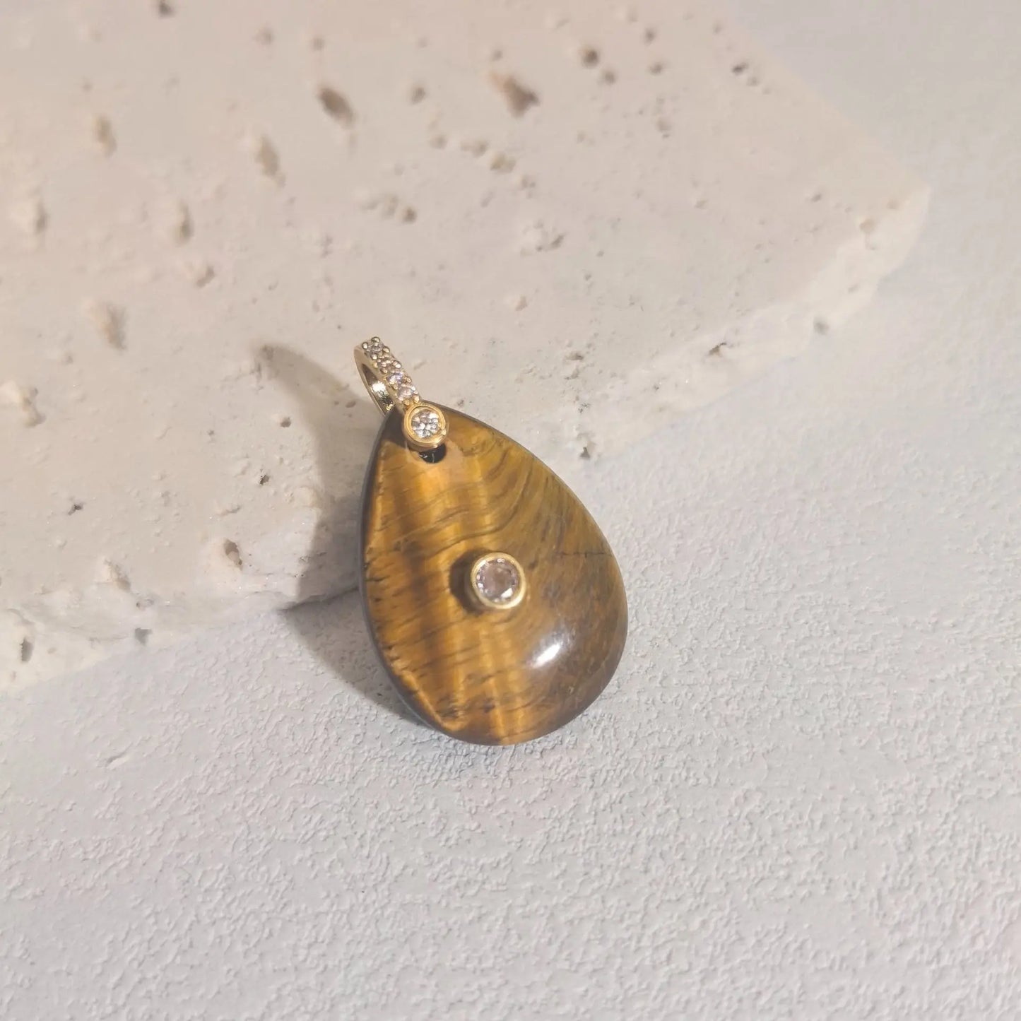 1pc Natural Stone Pendant Water Drop Shape Amethyst Tiger Eye Charms Fit DIY Accessries Jewelry Making
