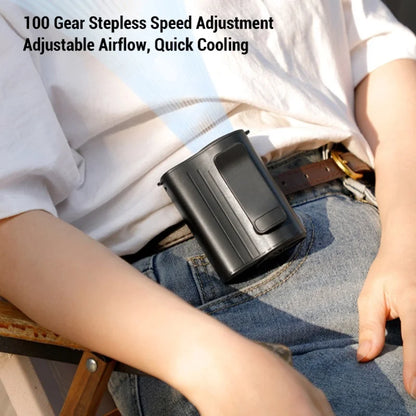 Portable Handheld Fan, High Speed, Adjustable, 100 Gears, 3000mAh Battery, Rechargeable Mini Pocket Fan with Metal Body, Digital