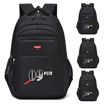 Backpack Men's Simple Large Capacity Junior High School Student School Bag Outing Travel Computer Double Shoulder Bags On Sale