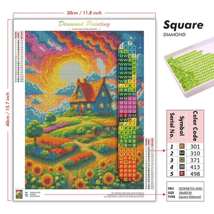 Diamond Painting  Accessories Landscape Scenery Diamond Mosaic Handmade Art Exquisite Gift Home Decor