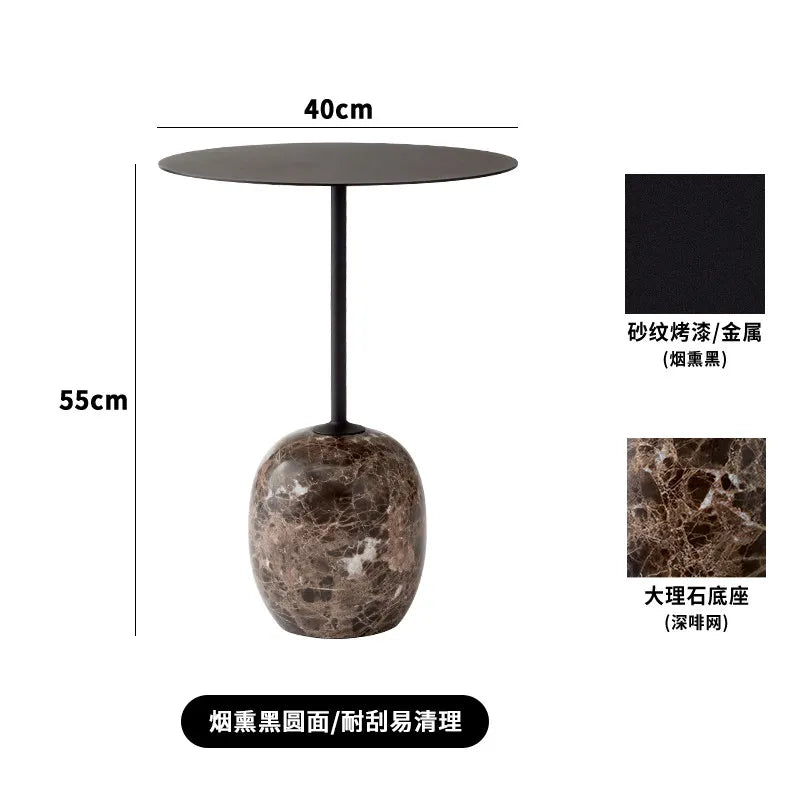 Luxury Coffee Table,Metal Marble Furniture,Home Living Room,TV Cabinet,Sofa,Side Circular Side Corner Tables