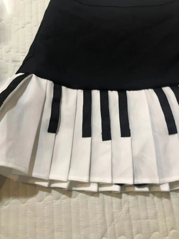 Japanese Y2k Cute Ruffled Plaid Skirt Punk Rock Subculture Cake Skirts Japanese Preppy Style Casual New 2025 Women Skirts