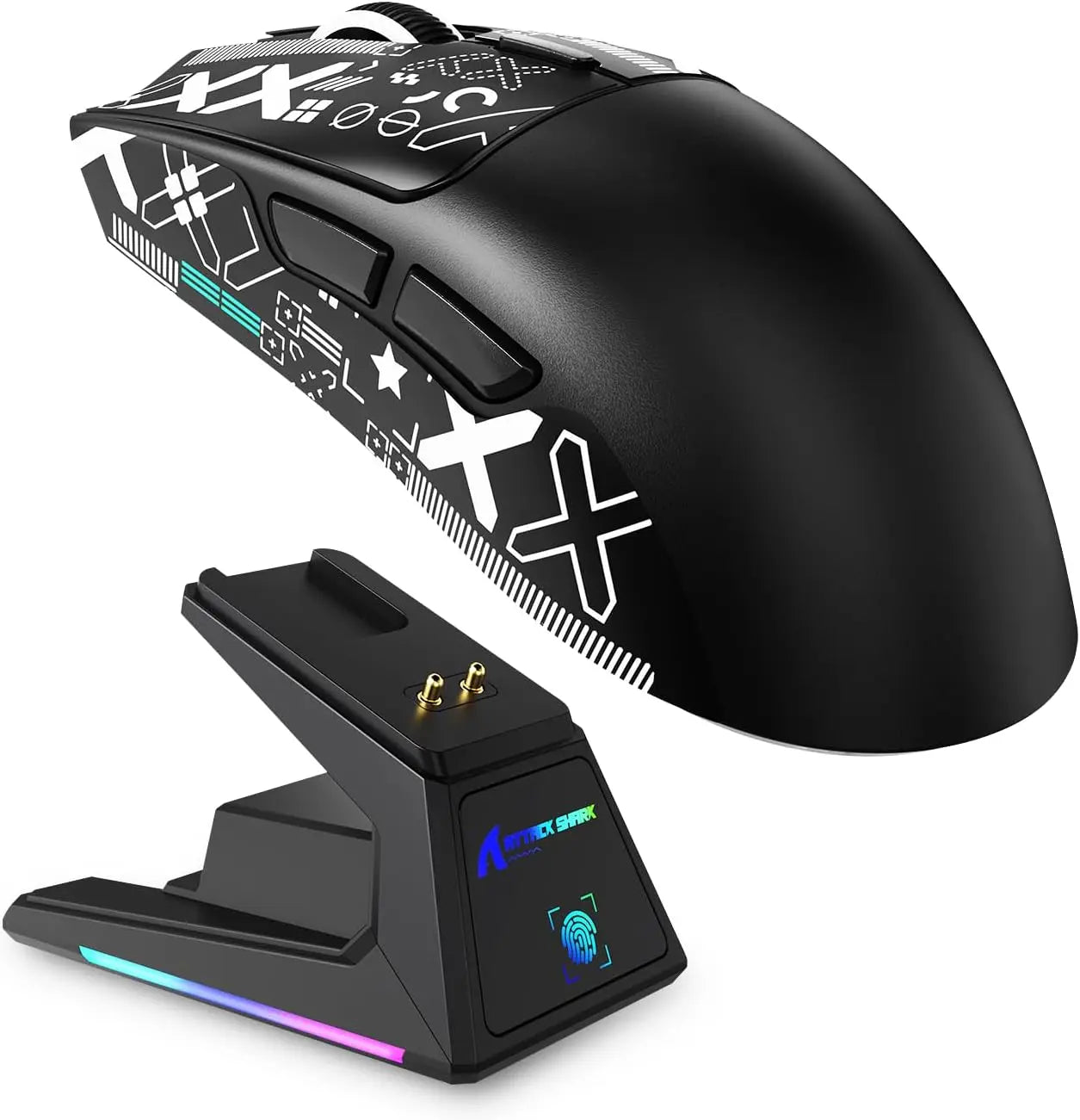 ATTACK SHARK X1 Superlight Wireless Gaming Mouse RGB Magnetic Charging Dock PAW3395PRO Sensor 40000DPI  Wireless Gaming Mouse