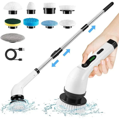 Multifunctional Electric Cleaning Brush Electric Cordless Spin Scrubber Toilet Mops Portable Cleaning Tool For Kitchen/Bathroom/