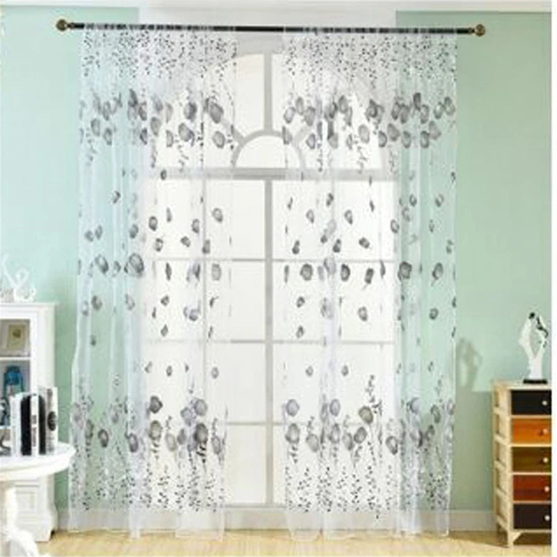 Tulle Curtains Modern Simplicity Living Room Sheer Window Curtains Children's Bedroom Kitchen Soft Comfortable Fabric