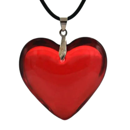 Heart Shape Necklace Crystal Pendants Clavicle Chain Necklace Fashion Jewelry Glass Charm Necklace for Couple Women Girl