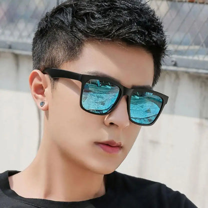 New Large Retro Square Frame Sunglasses Fashion Sun Glasses Men Driving Fishing And Riding Eyewear UV400
