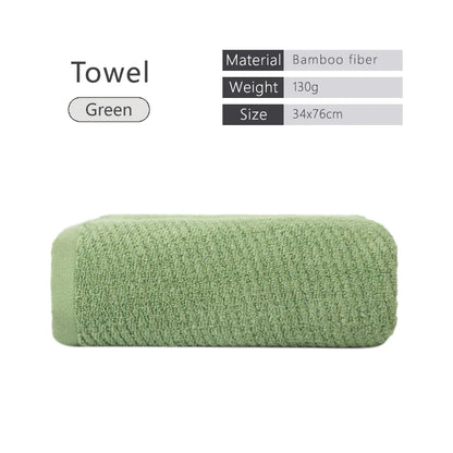 Bamboo Fiber Towels Sets Home Bath Towels for Adults Face Towel Thick Absorbent Luxury Bathroom Towels Hand Towels Quick Drying