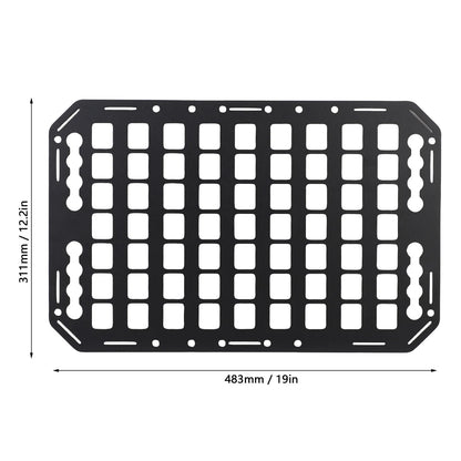 Truck Bed Molle Panel Aluminium Alloy Multifunctional L Track Storage Organizer for Car SUV RV