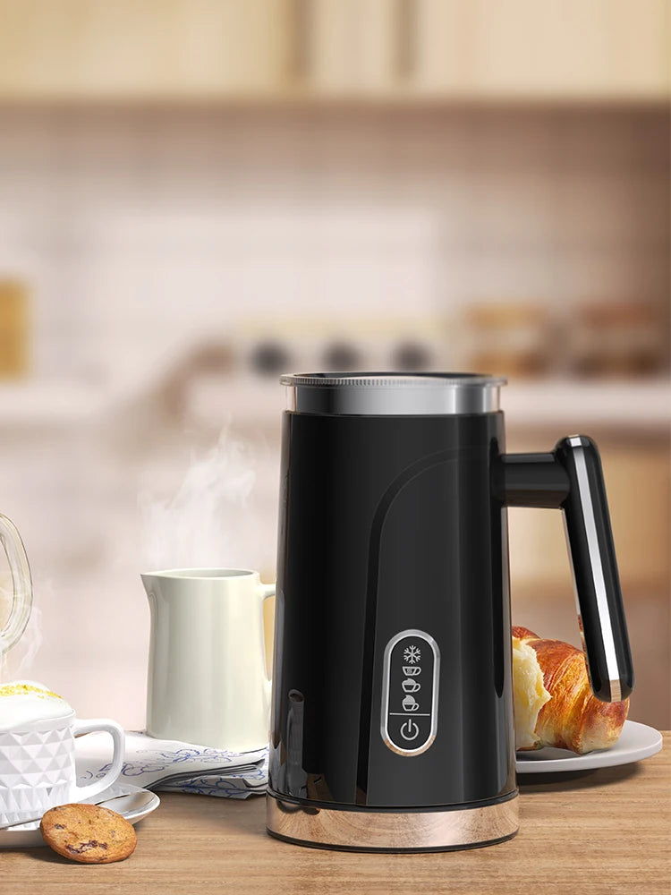 BioloMix 5-in-1 Smart Milk Frother w/LED Touch Display, Style Foam for Coffee & Lattes,Hot And Cold Foam Maker