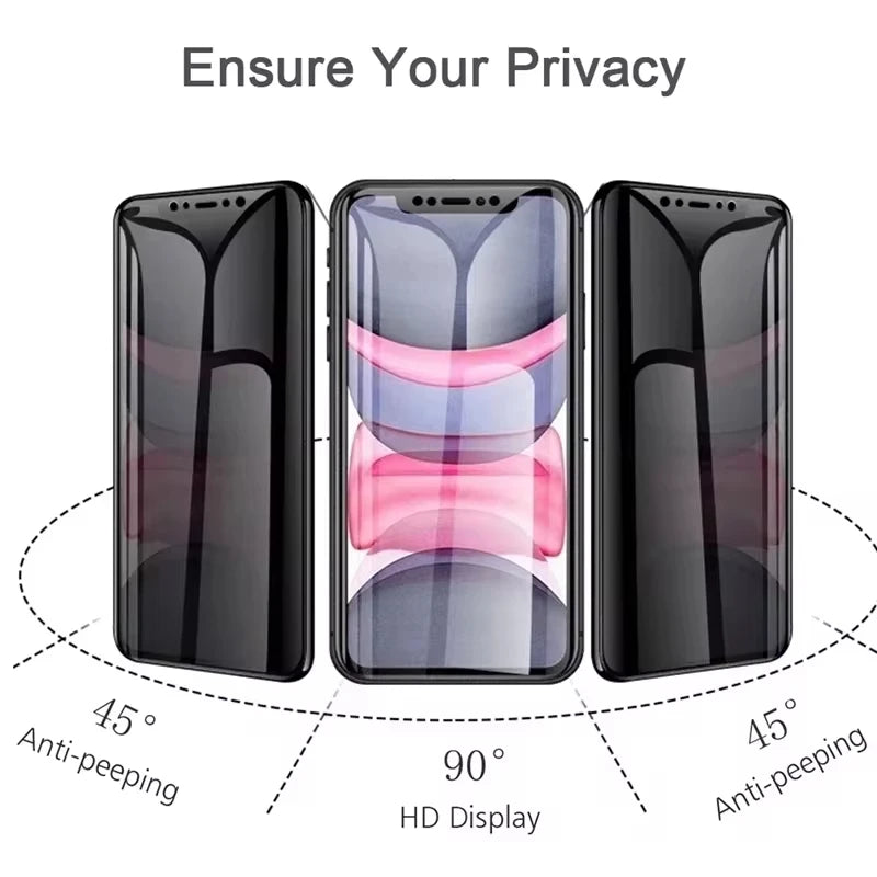 1-5Pcs Matte Ceramic Privacy Screen Protector for iPhone 14 11 12 13 15 16 17 Pro Max Air Antispy Film for iPhone 7 8 Plus XR XS