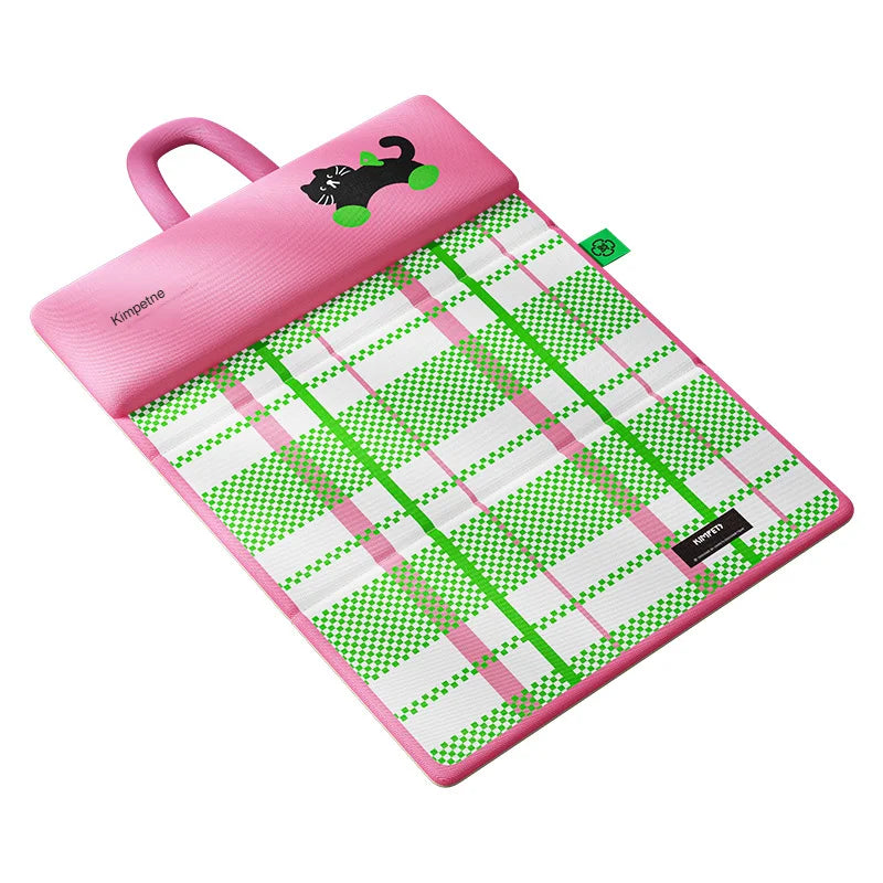 Pet Cooling Mat Double Sided Foldable Dog Bed Breathable Plaid Summer Pet Sleeping Pad Portable Washable Pet Pad for Dogs Cats