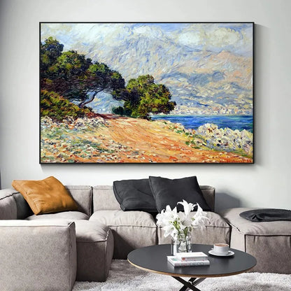 Art Canvas Paintings Famous Impressionist Landscapes Claude Monet Paintings Posters and Prints Bedroom Home Decor Wall Art