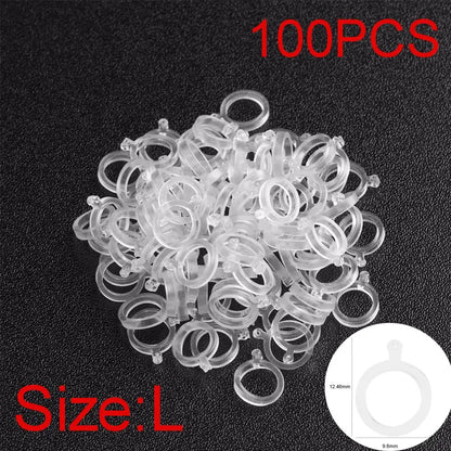 100Pcs White Pellet Lure Bait Bandage Elastic Transparent High Quality For Carp Coarse Fishing Tackle Band Gear Accessories