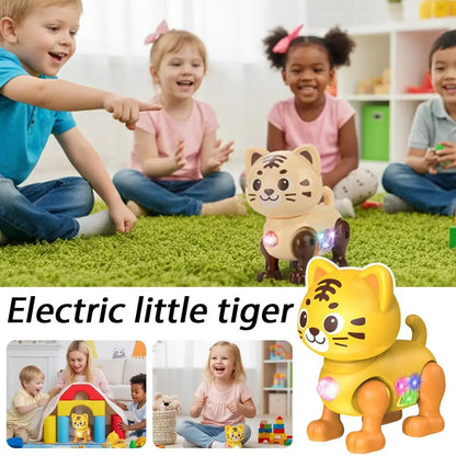 Children Electronic Pets Music Toy Cartoon Electric Vocal Toy Tiger Toys With Sound Flash Lighting Sing Dance for Girls Boy Gift
