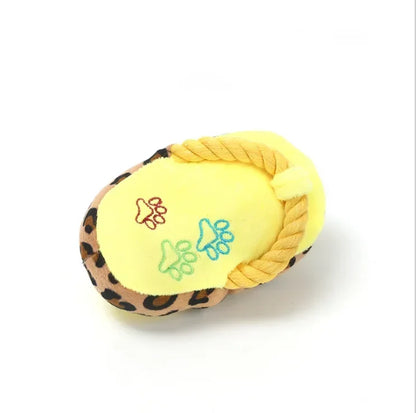 Dogs Toy, Cute Plush Slipper Shape, Squeaky, Chew Play, 1Pcs, Pet Puppy Supplies, Factory Direct Dog Toys, Blue