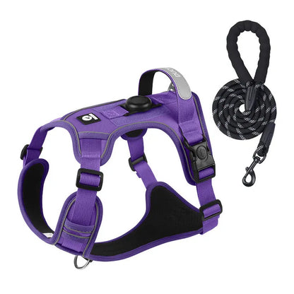 Anti Pull Dog Harness for Large Medium Dogs Reflective Escape Proof Tracker Chest Strap Breathable Adjustable Pet Supplies