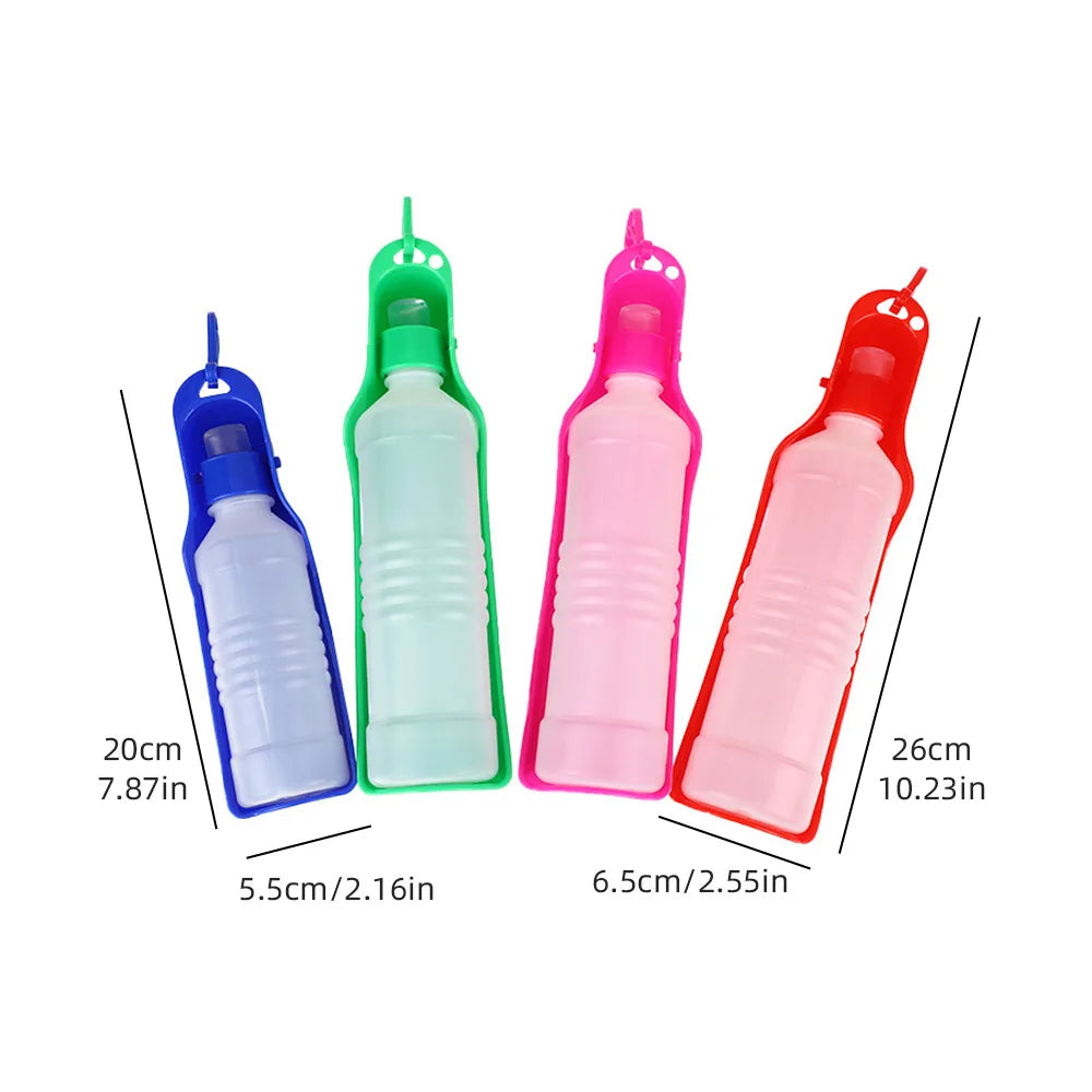 Portable Pet Dog Water Bottle Outdoor Feeder Dispenser Drinking Bowl for Small to Large Dogs And Cats - Pet Supplies