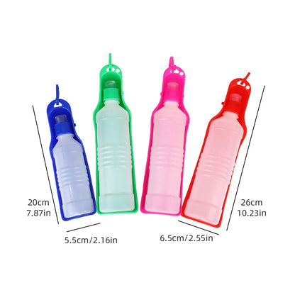 Portable Pet Dog Water Bottle Outdoor Feeder Dispenser Drinking Bowl for Small to Large Dogs And Cats - Pet Supplies