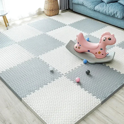 New 30*30cm Thicken Sports Gym Mat Protection EVA Leaf Grain Floor Mats Yoga Fitness Non-Slip Splicing Rugs Shock Room Play Mats