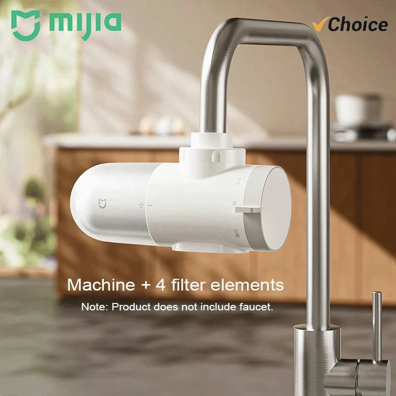 NEW MIJIA Faucet Water Purifier 2 Household Kitchen Tap Visible Water Filter Activated Carbon Percolator System -CN