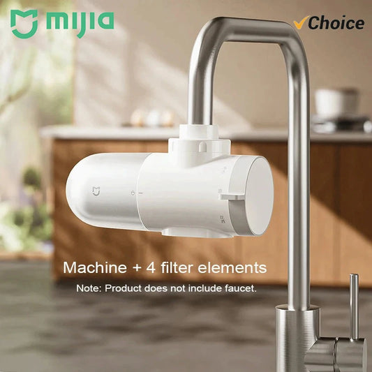 NEW MIJIA Faucet Water Purifier 2 Household Kitchen Tap Visible Water Filter Activated Carbon Percolator System -CN
