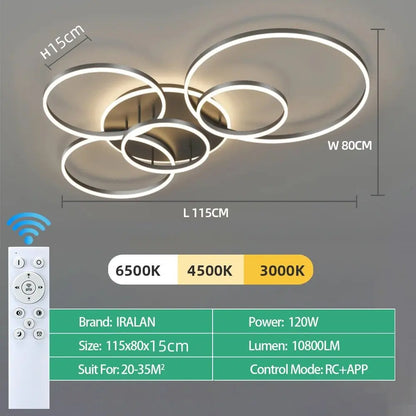 LED Ceiling Chandelier Lighting For Home Living Study Room Bedroom Dimmable Ceiling Lamp Indoor Lighting Decoration Lamps