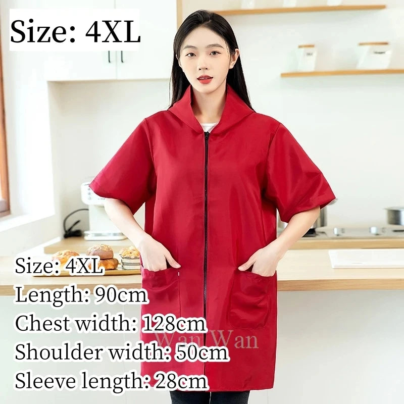 Pet Groomer Work Clothes Dog Grooming Uniform Short Sleeve Waterproof Gown New Black Beauty Salon Robe Barber Shop Apron Y1111