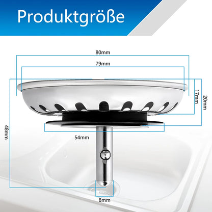 Premium Kitchen Sink Strainer Stainless Steel 80/82/84mm Bathroom/kitchen Sinks /basins Along With Bath Tubs Waste Plug Filter