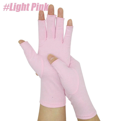 GOMOREON 1 paire de gants pour l'arthrite (femme/homme), syndrome du canal carpien, rhumatismes, tendinites, gants de compression sans doigts pour la main et le pouce