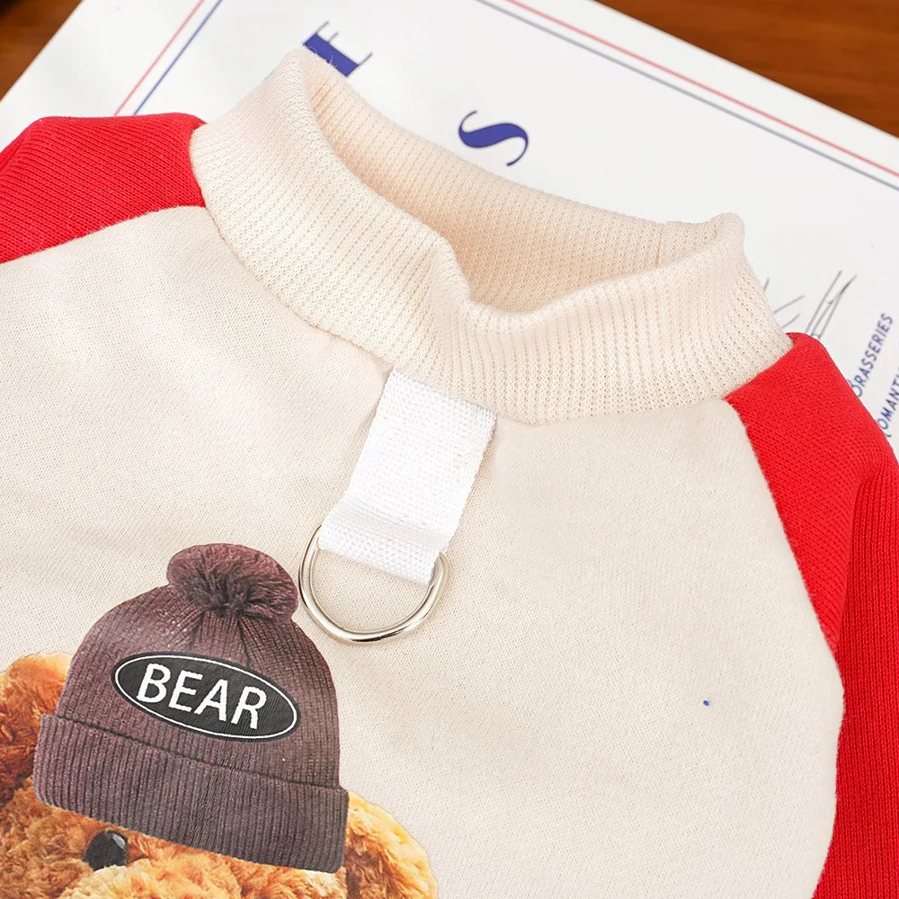 Dog Clothes with Fleece Sweatshirts, Cat Warm Thickened Cat Clothes, Universal Pet Clothing and Supplies Dog Clothes