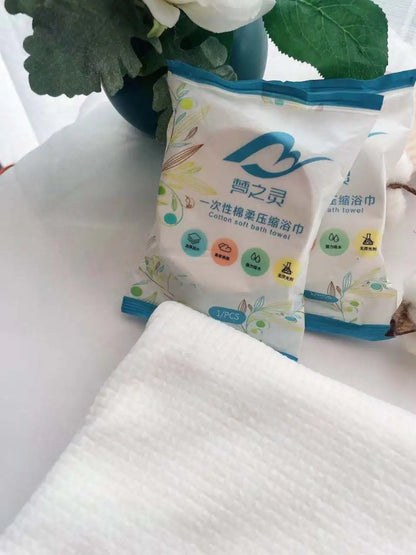 70x140cm Large Disposable Bath Towel Thick Compressed Towel Travel Quick-Drying BBQ Trip Essential Shower Washable Cloth Shower