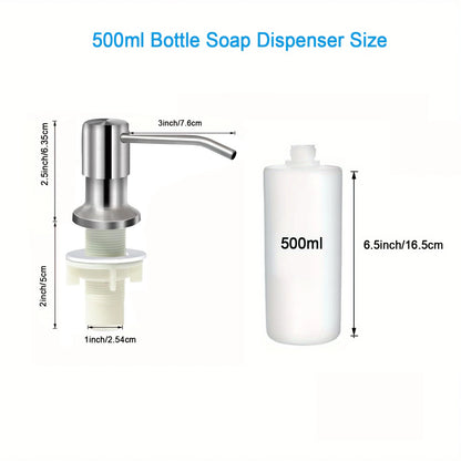 Soap Dispenser for Kitchen Sink, Built in Kichen Sink Soap Dispenser, Extension Tube Kit Or Bottle