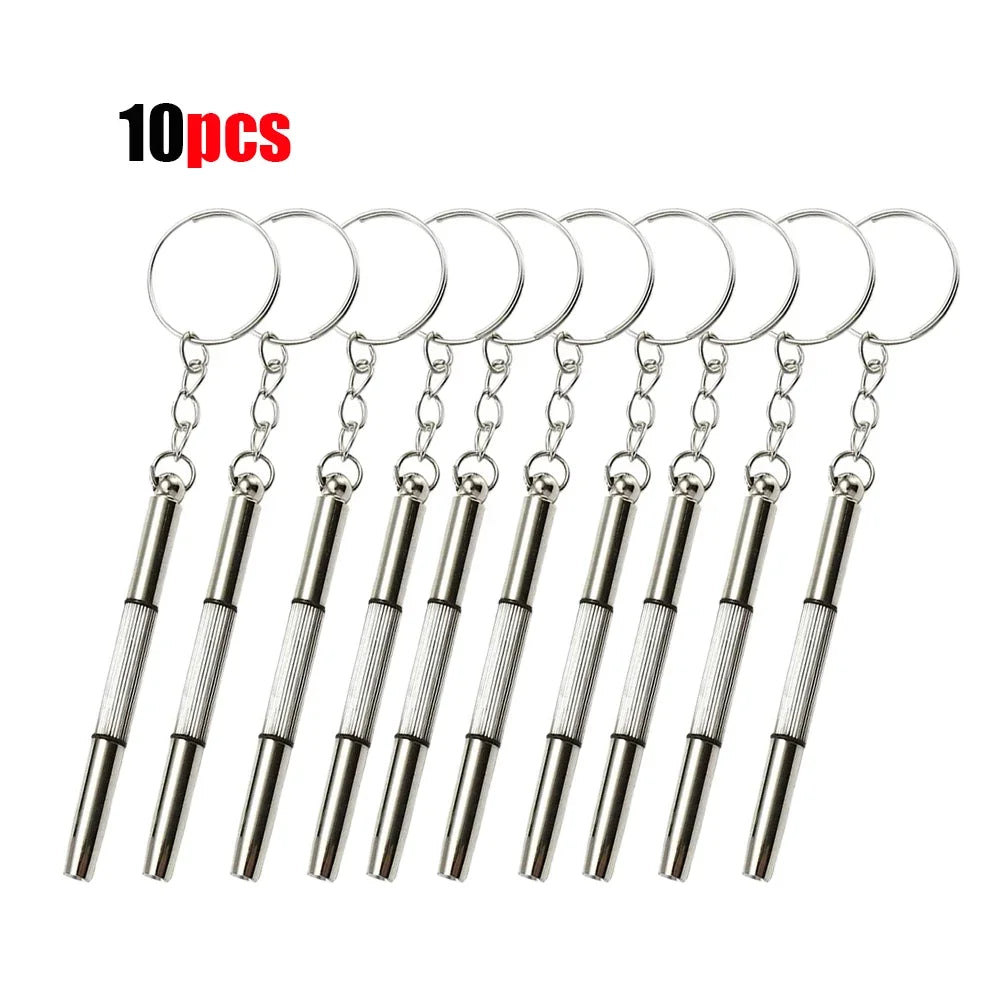 1/2/10pcs Mini Hand Glasses Screwdrivers 3-in-1 Spectacle Repair Kits Multifunction Sunglass Watch Glasses Screwdriver Set with