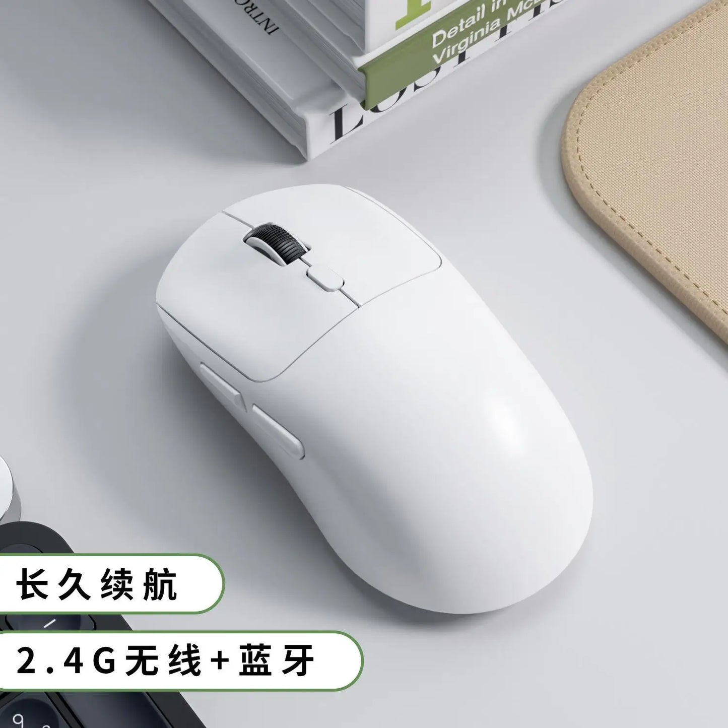Lenovo Wireless Mouse Bluetooth-compatible  2.4G Three-Mode Rechargeable Ergonomic Office Gaming Silent Mouse For iPad PC Laptop
