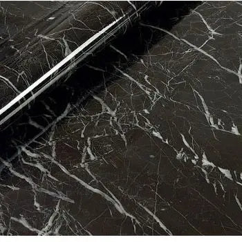 Black Wood Grain Thickening Wallpaper Boeing Film Furniture Kitchen Cabinet PVC Self-Adhesive Stickers Kitchen Vinyl Wallpaper