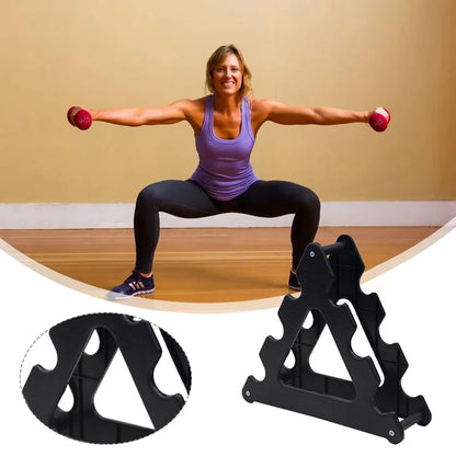 6 Slots Dumbbell Bracket Home Gym Dumbbell Display Rack Weight Storage Organizer 3 Tiers Dumbbell Holder Stand Fitness Equipment