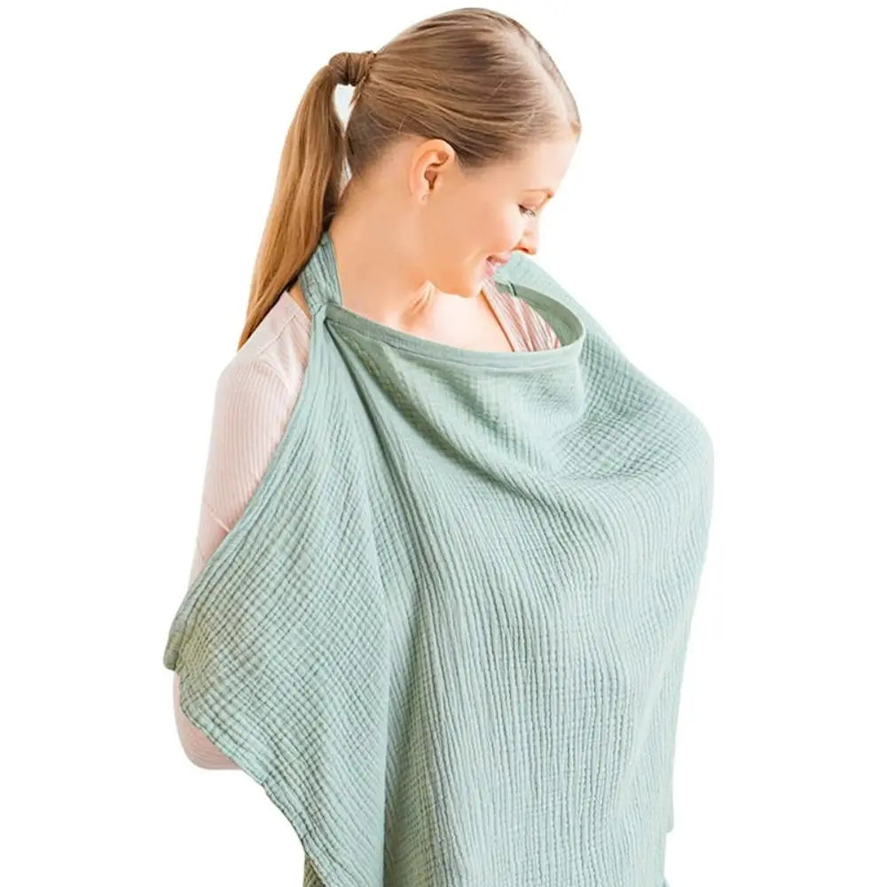 Mother Outing Breastfeeding Cover Baby Feeding Nursing Covers Adjustable Breathable Privacy Nursing Covers with Arch Neckline